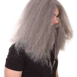 HPO Film Pirate Mens Wig And Full Beard Set | Cosplay Halloween Wig | Premium Breathable Capless Cap Men's 14 HPO Film Pirate Mens Wig And Full Beard Set | Cosplay Halloween Wig | Premium Breathable Capless Cap Men's