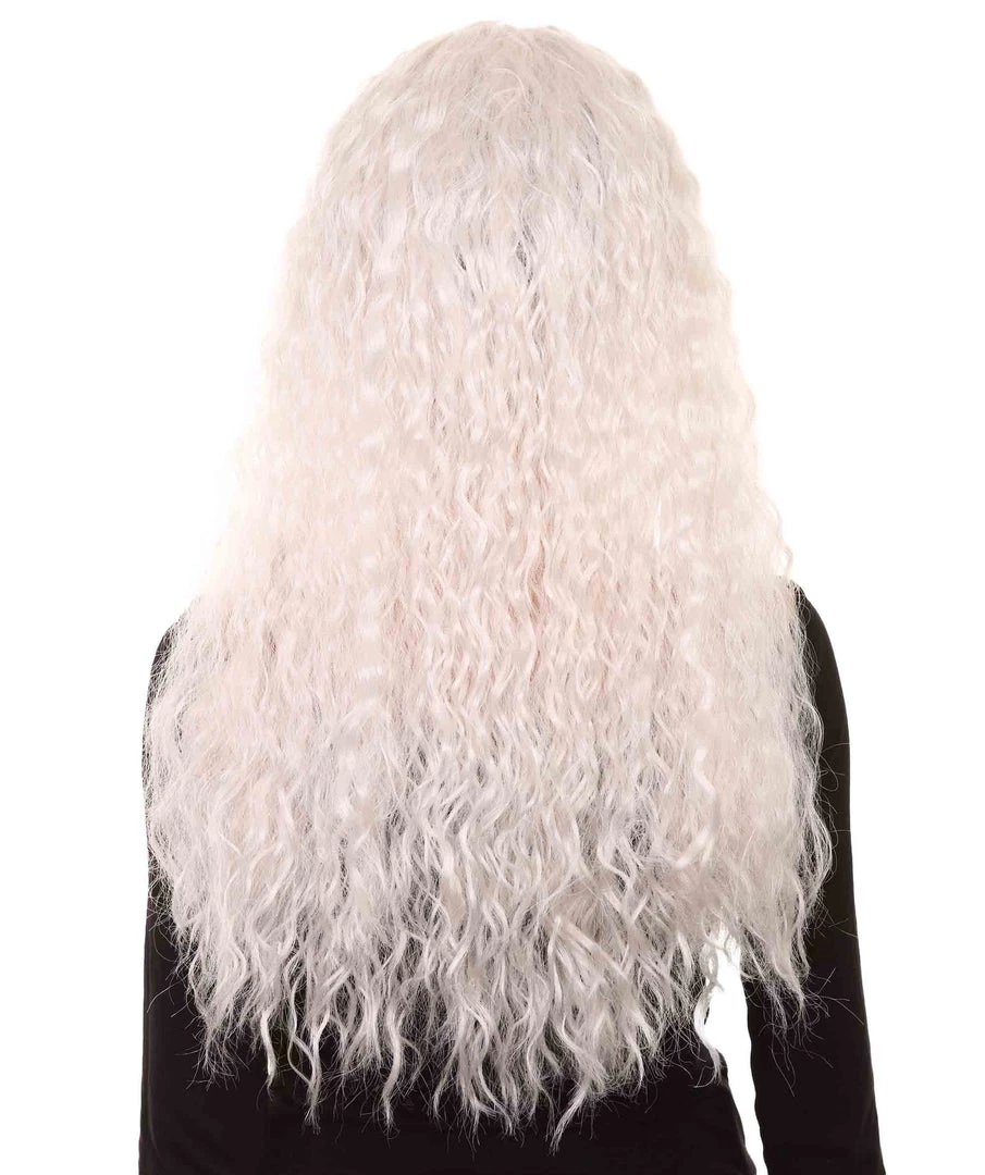 HPO Viking Princess Womens Wig | White Royal Character Cosplay Halloween Wig | Premium Breathable Capless Cap 4 HPO Viking Princess Womens Wig | White Royal Character Cosplay Halloween Wig | Premium Breathable Capless Cap