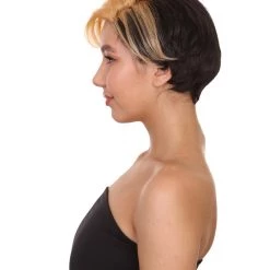 HPO Highlight Short Womens Wig | Bob Short Cosplay Halloween Wig | Premium Breathable Capless Cap 11 HPO Highlight Short Womens Wig | Bob Short Cosplay Halloween Wig | Premium Breathable Capless Cap