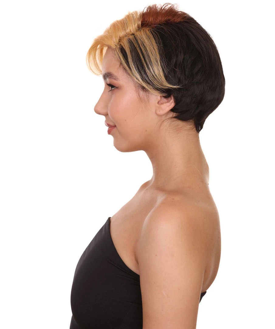 HPO Highlight Short Womens Wig | Bob Short Cosplay Halloween Wig | Premium Breathable Capless Cap 3 HPO Highlight Short Womens Wig | Bob Short Cosplay Halloween Wig | Premium Breathable Capless Cap