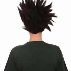 Adult Men's Medium Length Spiked Halloween Cosplay Anime Villain Blueflame Costume Wig, Synthetic Soft Fiber Hair, Perfect For Your Next Convention And Group Crossplay! | HPO