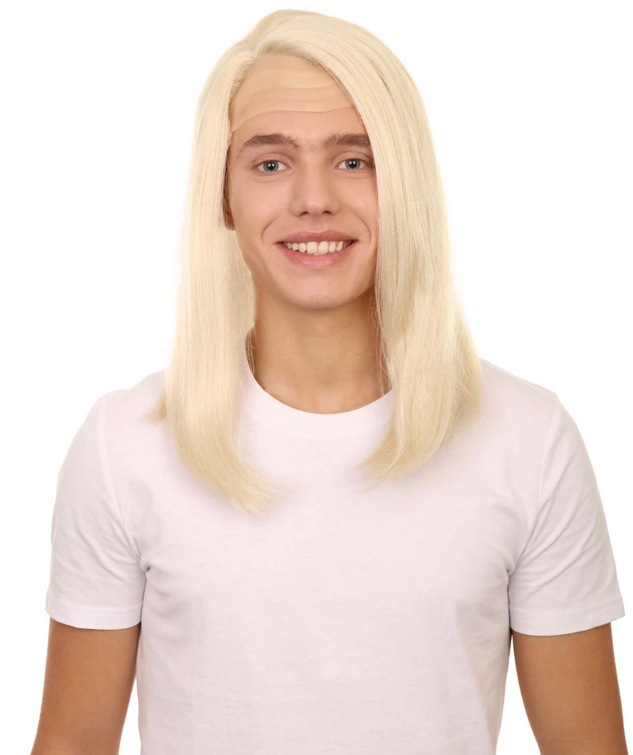 HPO Petty Dark Wizard Dad | Slick Side Parted White Hair With Fake Forehead | Premium Halloween Wig 1 HPO Petty Dark Wizard Dad | Slick Side Parted White Hair With Fake Forehead | Premium Halloween Wig
