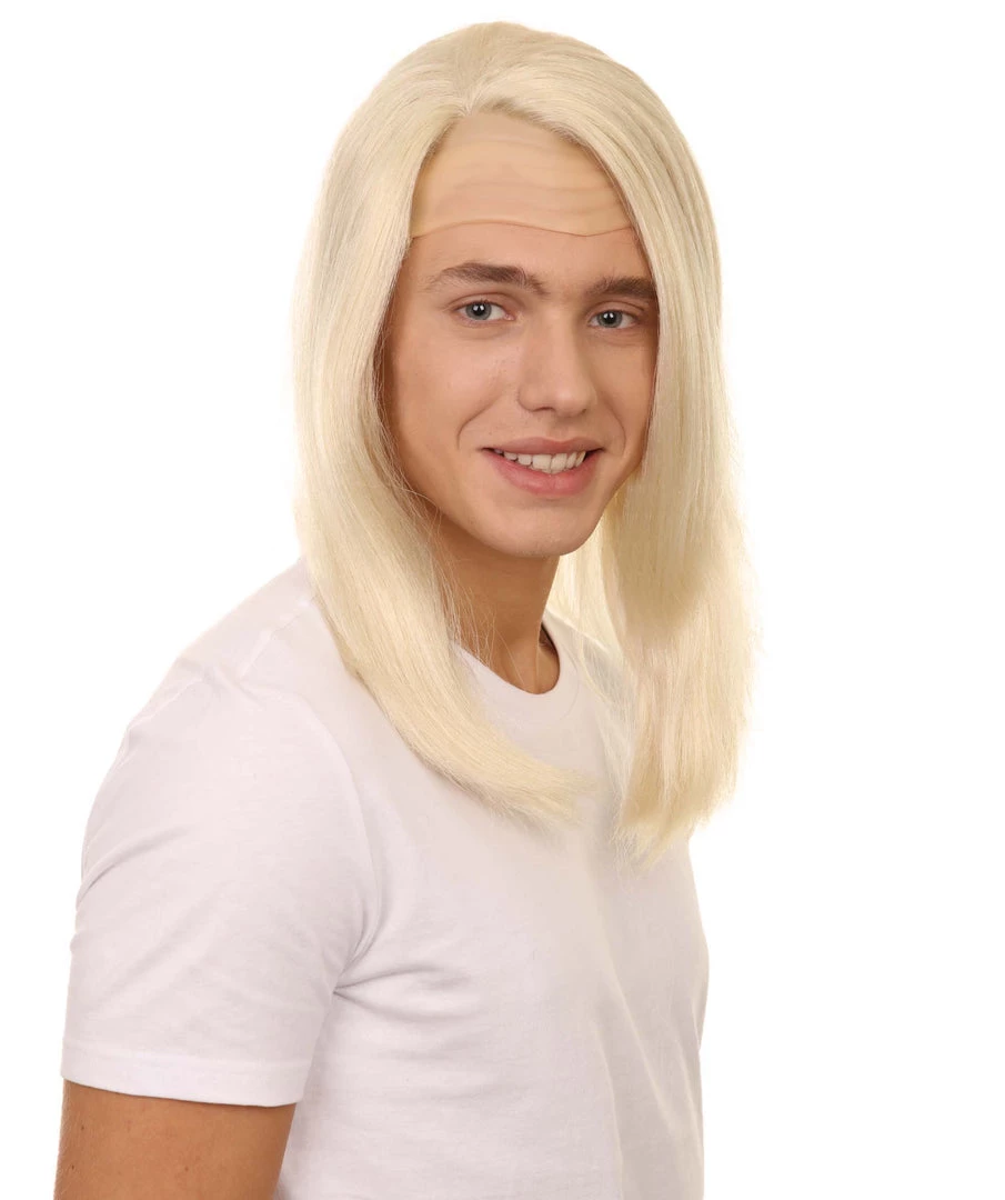 HPO Petty Dark Wizard Dad | Slick Side Parted White Hair With Fake Forehead | Premium Halloween Wig 7 HPO Petty Dark Wizard Dad | Slick Side Parted White Hair With Fake Forehead | Premium Halloween Wig