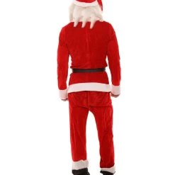 HPO Adult Men's Classic Santa Claus Suit Costume | Red Christmas Costume 12 HPO Adult Men's Classic Santa Claus Suit Costume | Red Christmas Costume