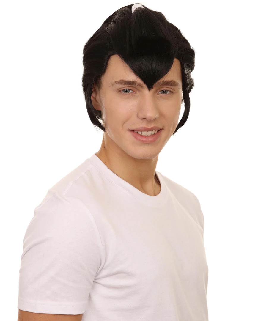 Adult Men's 10" Inch Short Length Anime Cosplay Party Fighter Samaurai Wig, Synthetic Soft Fibers Hair | HPO 6 Adult Men's 10" Inch Short Length Anime Cosplay Party Fighter Samaurai Wig, Synthetic Soft Fibers Hair | HPO