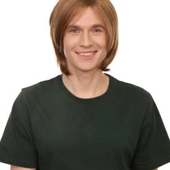 Adult Men's 12" Medium Length Halloween Cosplay Time Traveler Of The Dark Costume Wig, Synthetic Soft Fiber Hair, | HPO