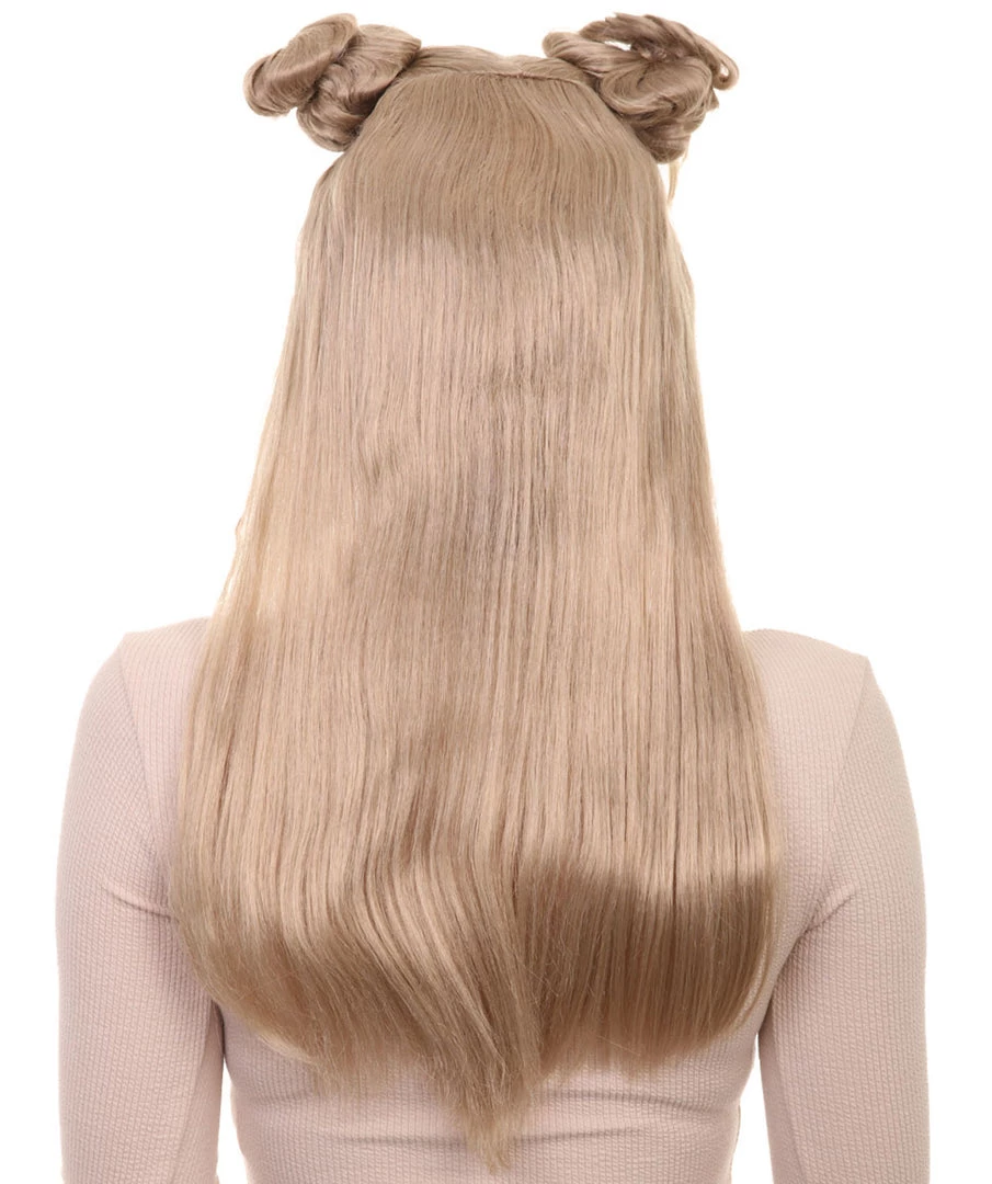 HPO Women's Asian Princess Wig | Blonde Cosplay Wigs | Premium Breathable Capless Cap 3 HPO Women's Asian Princess Wig | Blonde Cosplay Wigs | Premium Breathable Capless Cap