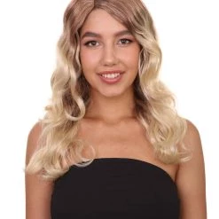 HPO Superwomen Marley Womens Wig | Blond Long Sexy Cosplay Party Halloween Wig | Premium Breathable Capless Cap