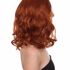 HPO Wavy Auburn Womens Wig | Sexy Cosplay Party Halloween Wig | Premium Breathable Capless Cap 13 HPO Wavy Auburn Womens Wig | Sexy Cosplay Party Halloween Wig | Premium Breathable Capless Cap