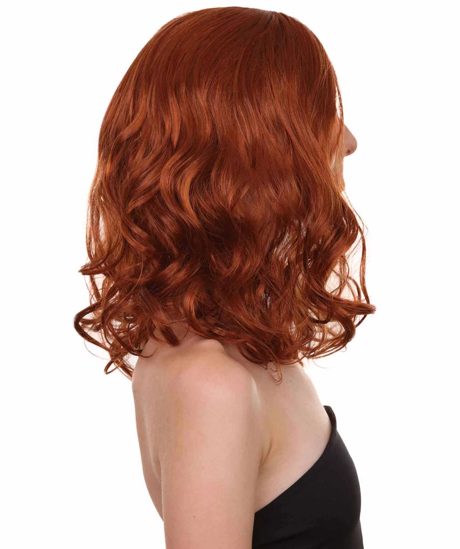 HPO Wavy Auburn Womens Wig | Sexy Cosplay Party Halloween Wig | Premium Breathable Capless Cap 5 HPO Wavy Auburn Womens Wig | Sexy Cosplay Party Halloween Wig | Premium Breathable Capless Cap
