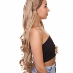 HPO Women's Women Wavy Extra Long Brown Wig | Premium Breathable Capless Cap 13 HPO Women's Women Wavy Extra Long Brown Wig | Premium Breathable Capless Cap