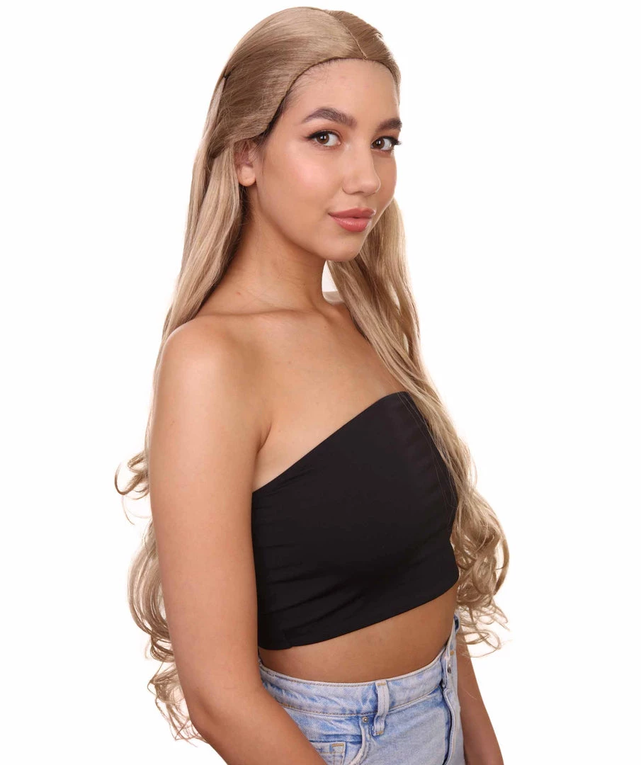 HPO Women's Women Wavy Extra Long Brown Wig | Premium Breathable Capless Cap 6 HPO Women's Women Wavy Extra Long Brown Wig | Premium Breathable Capless Cap