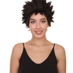 Adult Women's 13" Inch Medium Length Halloween Cosplay Brown Abigail Costume Wig, Synthetic Soft Fiber Hair, Perfect For Your Next Festival And Group Anime Party! | HPO