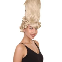 HPO Rococo Royalty | Historical Era 17th 18th Century Updo Wig | Multiple Colors | Premium Halloween Wig Women's