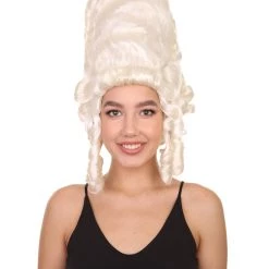 HPO Baroque Beauty | Historical Era 17th 18th Century Updo Wig | Multiple Colors | Premium Halloween Wig Women's