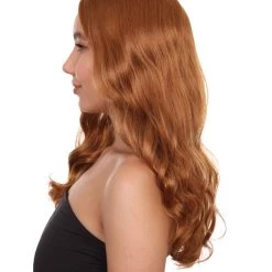 HPO Women's Super Hero Wig | Golden Cosplay Halloween Wig | Premium Breathable Capless Cap