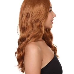 HPO Women's Super Hero Wig | Golden Cosplay Halloween Wig | Premium Breathable Capless Cap