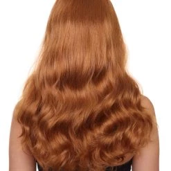 HPO Women's Super Hero Wig | Golden Cosplay Halloween Wig | Premium Breathable Capless Cap