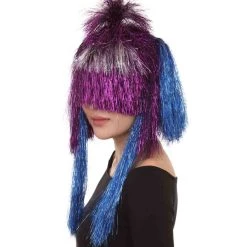 HPO Australian Singer Tinsel Party Womens Wig | Pop Star Celebrity Wig | Premium Breathable Capless Cap