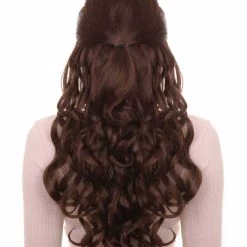 HPO Adults Women's Long Wavy Wigs | Dark Brown Coaplay Wigs | Premium Breathable Capless Cap 12 HPO Adults Women's Long Wavy Wigs | Dark Brown Coaplay Wigs | Premium Breathable Capless Cap