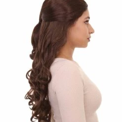 HPO Adults Women's Long Wavy Wigs | Dark Brown Coaplay Wigs | Premium Breathable Capless Cap 13 HPO Adults Women's Long Wavy Wigs | Dark Brown Coaplay Wigs | Premium Breathable Capless Cap