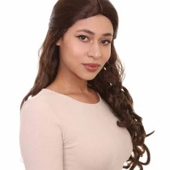HPO Adults Women's Long Wavy Wigs | Dark Brown Coaplay Wigs | Premium Breathable Capless Cap 14 HPO Adults Women's Long Wavy Wigs | Dark Brown Coaplay Wigs | Premium Breathable Capless Cap