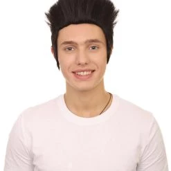 HPO Men's Wigs 80's Tokyo Spike Style Wig | Short Cosplay Halloween Wig | Premium Breathable Capless Cap