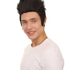 HPO Men's Wigs 80's Tokyo Spike Style Wig | Short Cosplay Halloween Wig | Premium Breathable Capless Cap