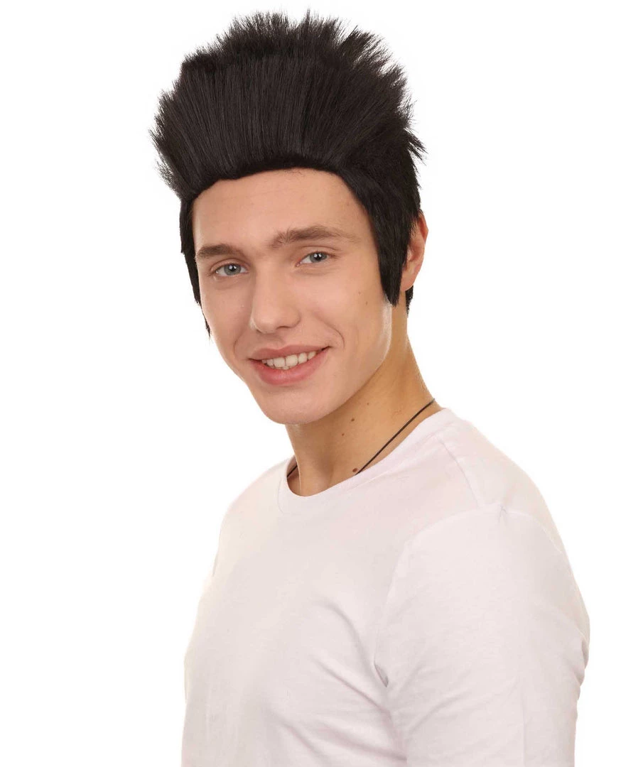 HPO Men's Wigs 80's Tokyo Spike Style Wig | Short Cosplay Halloween Wig | Premium Breathable Capless Cap 2 HPO Men's Wigs 80's Tokyo Spike Style Wig | Short Cosplay Halloween Wig | Premium Breathable Capless Cap