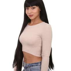 HPO Women Extra Long Straight Cosplay Brown Wig | Premium Breathable Capless Cap 20 HPO Women Extra Long Straight Cosplay Brown Wig | Premium Breathable Capless Cap