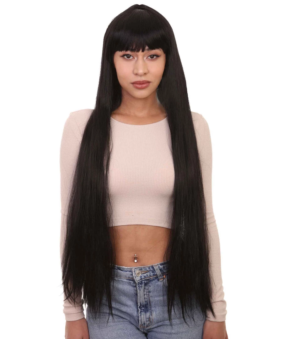 HPO Women Extra Long Straight Cosplay Brown Wig | Premium Breathable Capless Cap 7 HPO Women Extra Long Straight Cosplay Brown Wig | Premium Breathable Capless Cap