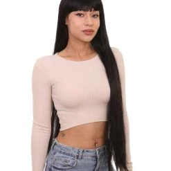 HPO Women Extra Long Straight Cosplay Brown Wig | Premium Breathable Capless Cap 23 HPO Women Extra Long Straight Cosplay Brown Wig | Premium Breathable Capless Cap