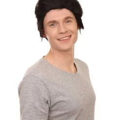 HPO Vampire Mens Wig | Black Celebrity Cosplay Halloween Wig | Premium Breathable Capless Cap 16 HPO Vampire Mens Wig | Black Celebrity Cosplay Halloween Wig | Premium Breathable Capless Cap