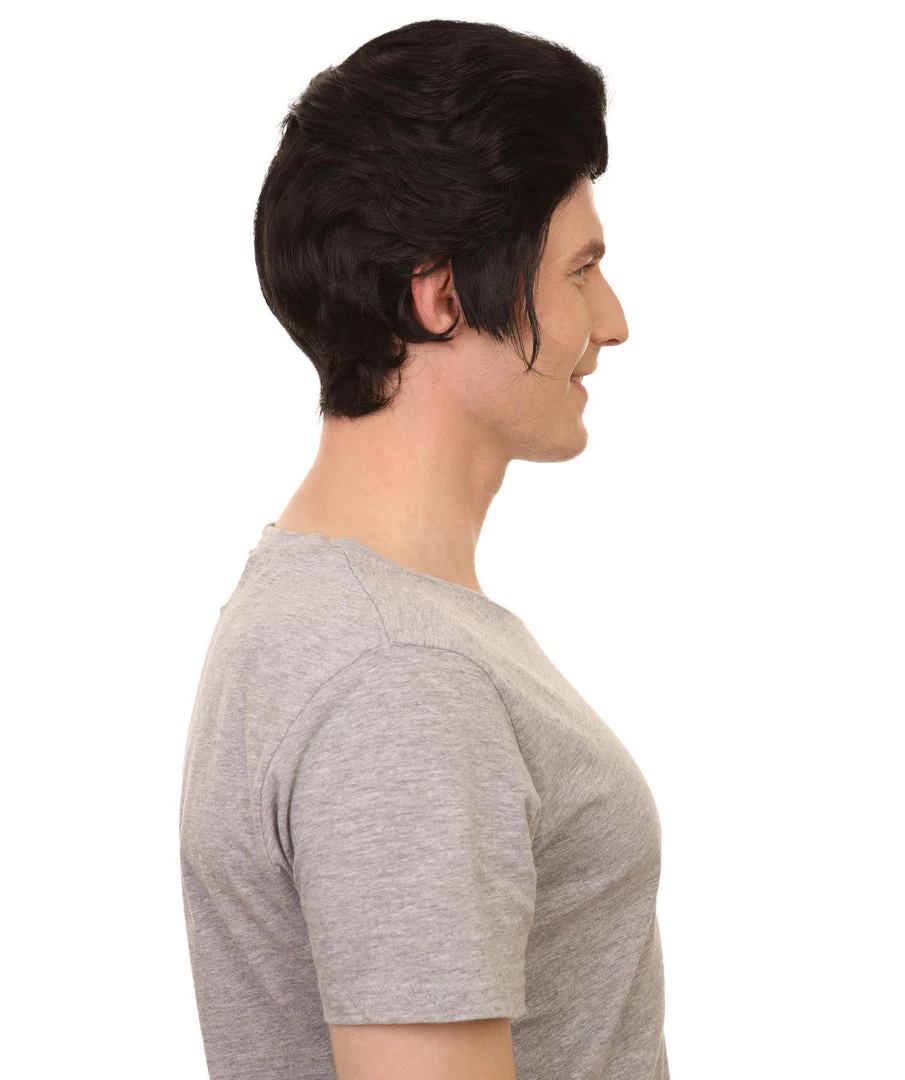 HPO Vampire Mens Wig | Black Celebrity Cosplay Halloween Wig | Premium Breathable Capless Cap 6 HPO Vampire Mens Wig | Black Celebrity Cosplay Halloween Wig | Premium Breathable Capless Cap