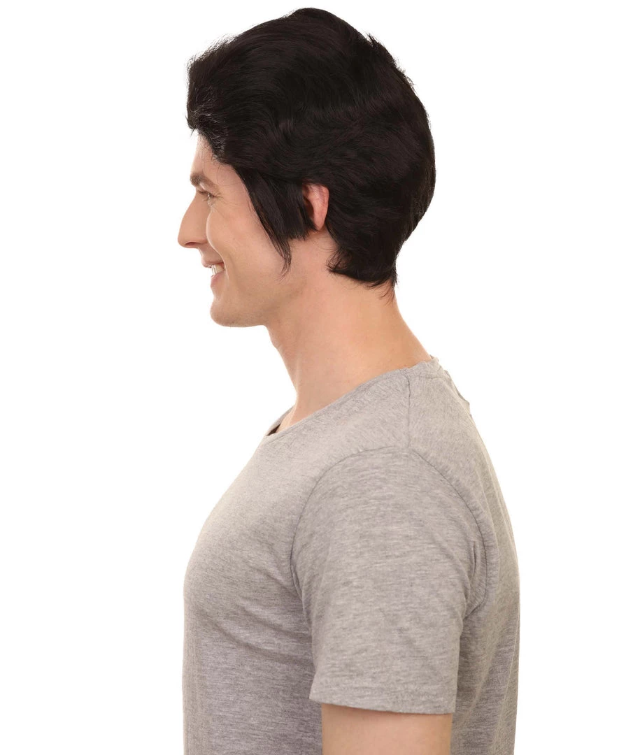 HPO Vampire Mens Wig | Black Celebrity Cosplay Halloween Wig | Premium Breathable Capless Cap 4 HPO Vampire Mens Wig | Black Celebrity Cosplay Halloween Wig | Premium Breathable Capless Cap