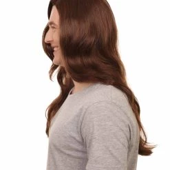 HPO 80's Rocker Mens Wig | Historical Brown Cosplay Halloween Wig | Premium Breathable Capless Cap Men's 12 HPO 80's Rocker Mens Wig | Historical Brown Cosplay Halloween Wig | Premium Breathable Capless Cap Men's