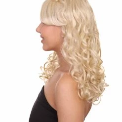 HPO Womens Blonde Princess Wig | Long Curly Glamour Royal Cosplay Halloween Wig | Premium Breathable Capless Cap 11 HPO Womens Blonde Princess Wig | Long Curly Glamour Royal Cosplay Halloween Wig | Premium Breathable Capless Cap