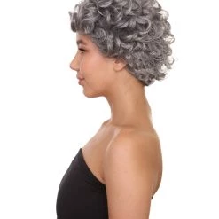 HPO Womens Old Grandma Wig | Character Play Cosplay Halloween Wig | Premium Breathable Capless Cap 11 HPO Womens Old Grandma Wig | Character Play Cosplay Halloween Wig | Premium Breathable Capless Cap