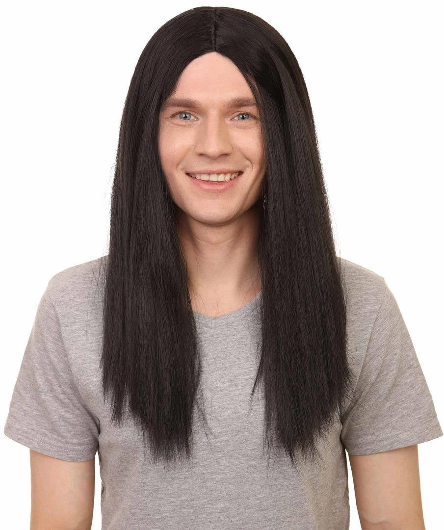 HPO Men's Sword Womens Wig | Black Long Wig | Premium Breathable Capless Cap 2 HPO Men's Sword Womens Wig | Black Long Wig | Premium Breathable Capless Cap