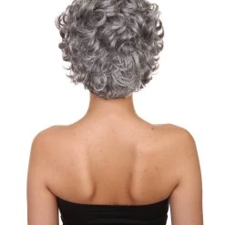 HPO Womens Old Grandma Wig | Character Play Cosplay Halloween Wig | Premium Breathable Capless Cap 12 HPO Womens Old Grandma Wig | Character Play Cosplay Halloween Wig | Premium Breathable Capless Cap