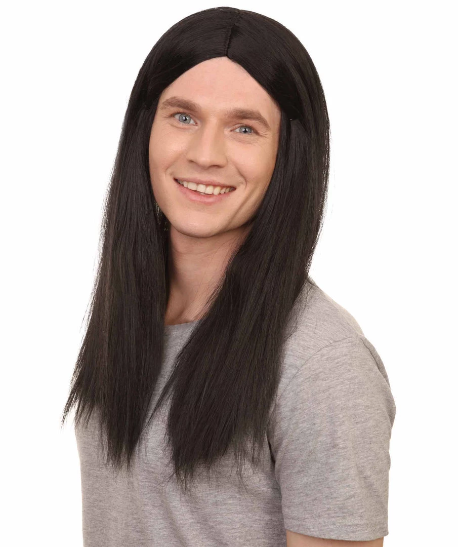 HPO Men's Sword Womens Wig | Black Long Wig | Premium Breathable Capless Cap 3 HPO Men's Sword Womens Wig | Black Long Wig | Premium Breathable Capless Cap