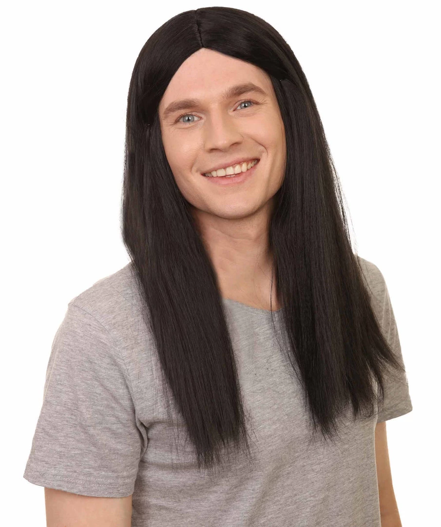 HPO Men's Sword Womens Wig | Black Long Wig | Premium Breathable Capless Cap 7 HPO Men's Sword Womens Wig | Black Long Wig | Premium Breathable Capless Cap