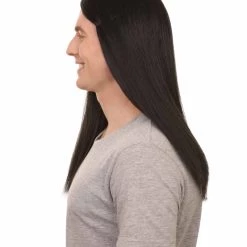 HPO Men's Sword Womens Wig | Black Long Wig | Premium Breathable Capless Cap 13 HPO Men's Sword Womens Wig | Black Long Wig | Premium Breathable Capless Cap