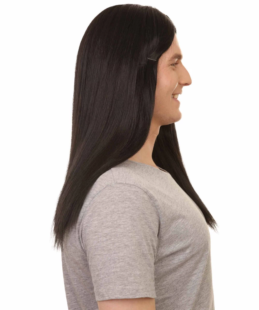 HPO Men's Sword Womens Wig | Black Long Wig | Premium Breathable Capless Cap 6 HPO Men's Sword Womens Wig | Black Long Wig | Premium Breathable Capless Cap