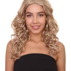 HPO Blonde Bombshell Womens Wig | Fashion Glamour Cosplay Halloween Wig | Premium Breathable Capless Cap Men's