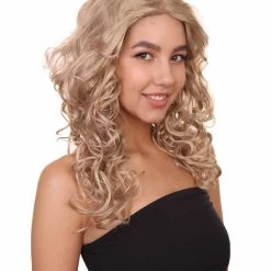 HPO Blonde Bombshell Womens Wig | Fashion Glamour Cosplay Halloween Wig | Premium Breathable Capless Cap Men's 17 HPO Blonde Bombshell Womens Wig | Fashion Glamour Cosplay Halloween Wig | Premium Breathable Capless Cap Men's