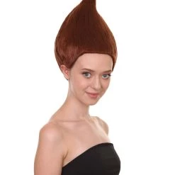 HPO Women Dwarf Wigs Dark Brown | Premium Breathable Capless Cap Women's 14 HPO Women Dwarf Wigs Dark Brown | Premium Breathable Capless Cap Women's