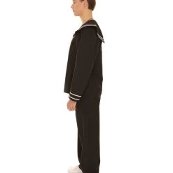 HPO Adult Men's Navy Sailor Costume | Black Cosplay Costume