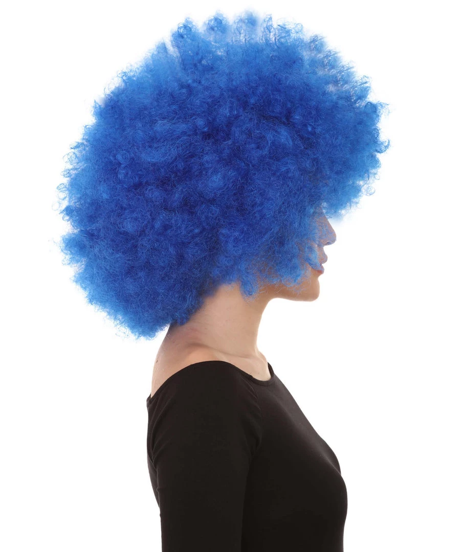 HPO Men's Bubble Lucy Womens Wig | Afro Jumbo Blue Cosplay Halloween Wig | Premium Breathable Capless Cap 5 HPO Men's Bubble Lucy Womens Wig | Afro Jumbo Blue Cosplay Halloween Wig | Premium Breathable Capless Cap