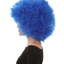 HPO Men's Bubble Lucy Womens Wig | Afro Jumbo Blue Cosplay Halloween Wig | Premium Breathable Capless Cap 11 HPO Men's Bubble Lucy Womens Wig | Afro Jumbo Blue Cosplay Halloween Wig | Premium Breathable Capless Cap